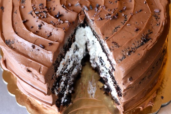 Chocolate Toasted Marshmallow Cake